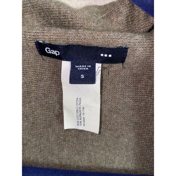GAP Alpaca Blend Waterfall Open Cardigan Sweater Knit Long Sleeve S Cottage - Picture 6 of 10